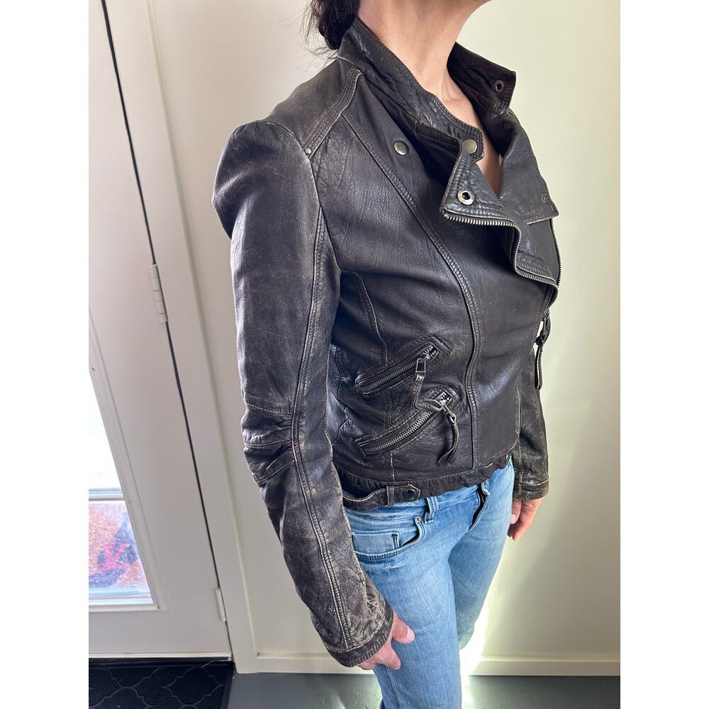 Zara Leather Jacket - Picture 4 of 8